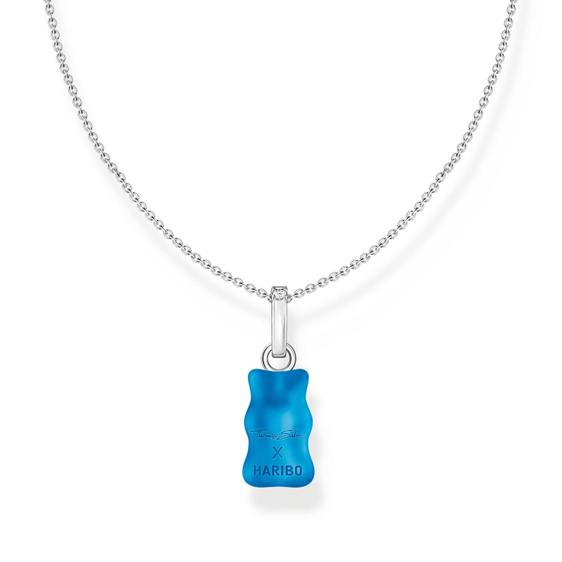 THOMAS SABO x HARIBO: Silver Necklace Blueberry Blue Goldbear | THOMAS SABO Australia