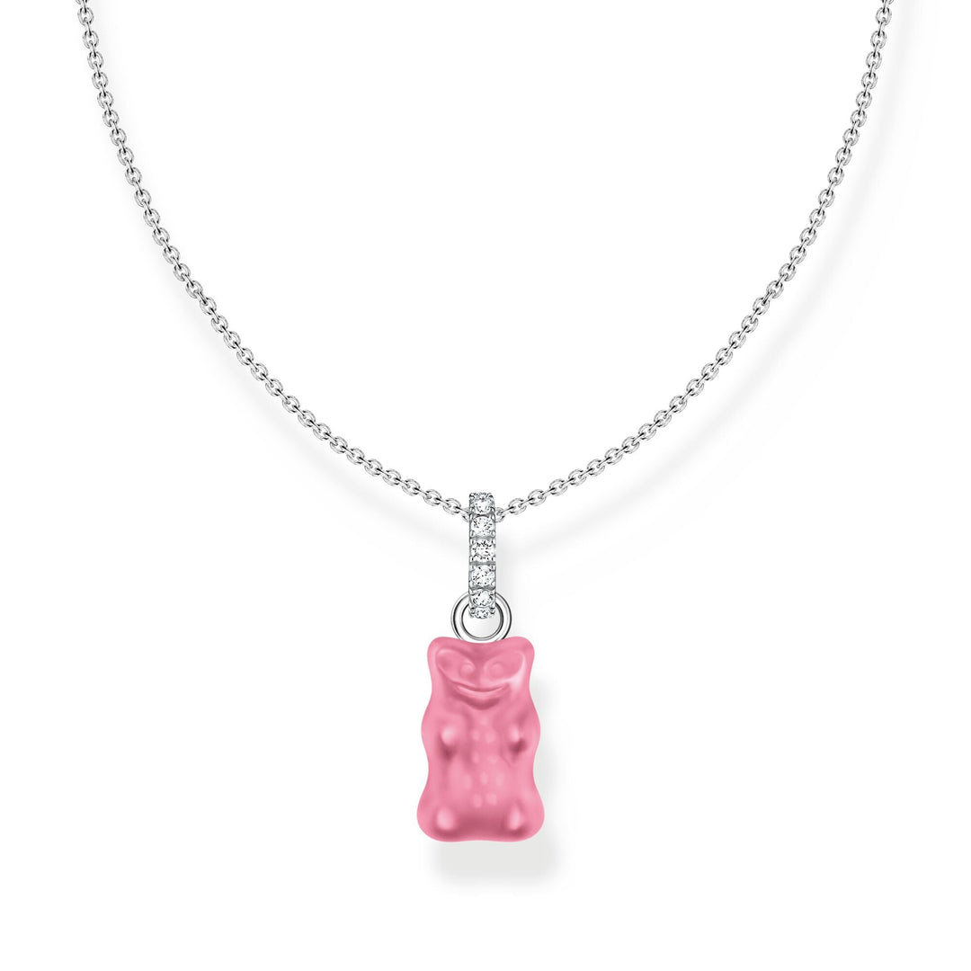 Necklace with pink Goldbear pendant and zirconia | THOMAS SABO Australia