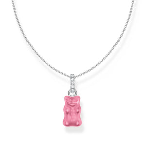 Necklace with pink Goldbear pendant and zirconia | THOMAS SABO Australia