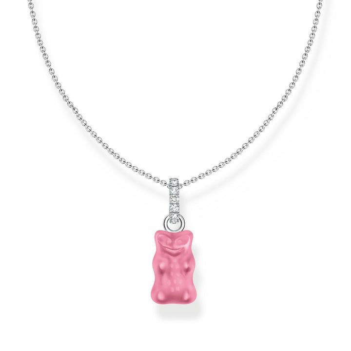 Necklace with pink Goldbear pendant and zirconia | THOMAS SABO Australia
