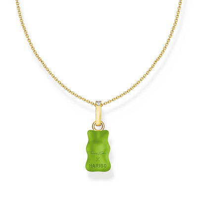 THOMAS SABO x HARIBO: Gold-plated Necklace Apple Green Goldbear | THOMAS SABO Australia