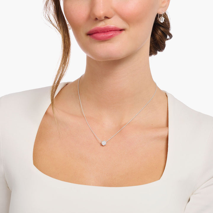 Necklace with white zirconia pendant | THOMAS SABO Australia