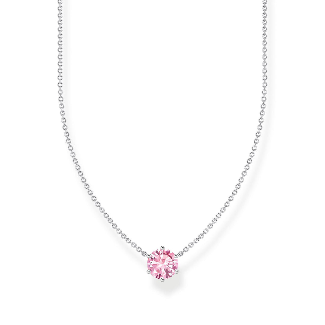 Necklace with pink zirconia pendant | THOMAS SABO Australia