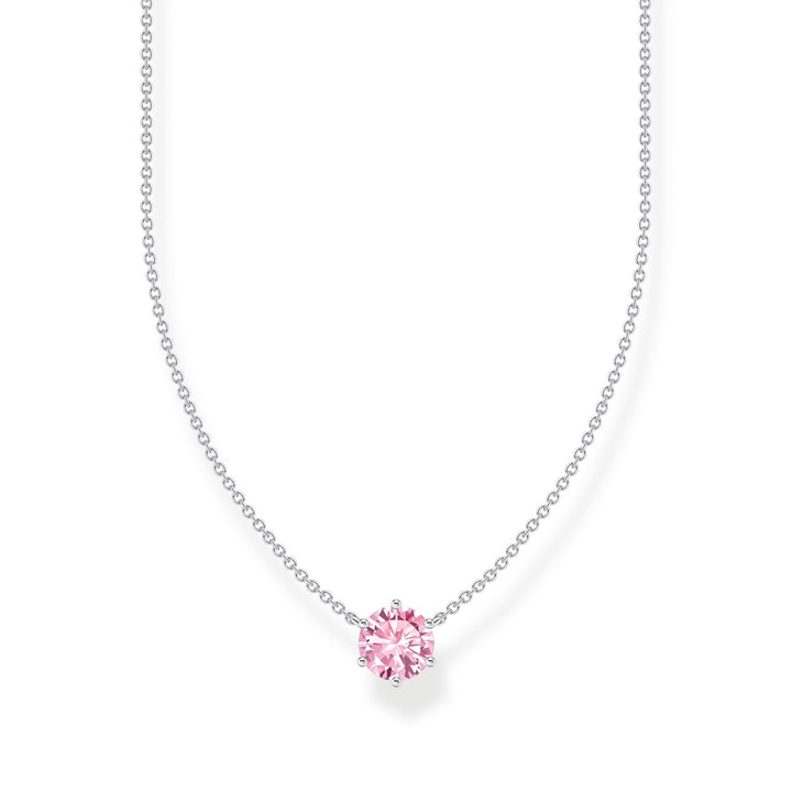 Necklace with pink zirconia pendant | THOMAS SABO Australia