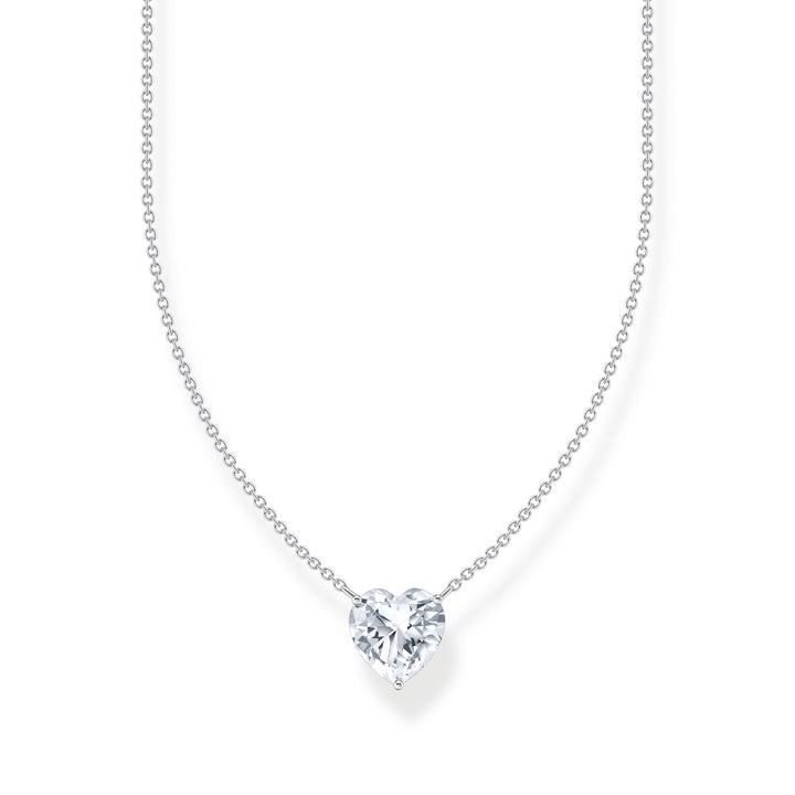 Necklace with white heart-shaped pendant | THOMAS SABO Australia
