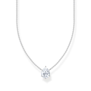 Necklace with silver drop-shaped pendant | THOMAS SABO Australia