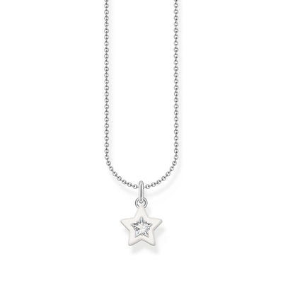 Necklace with star pendant and white zirconia - silver | THOMAS SABO Australia