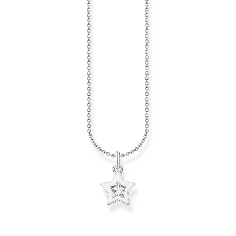 Necklace with star pendant and white zirconia - silver | THOMAS SABO Australia