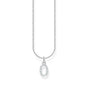 Necklace with letter pendant O and white zirconia - silver | THOMAS SABO Australia