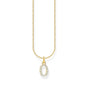 Necklace with letter pendant O and white zirconia - gold | THOMAS SABO Australia