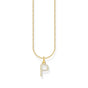 Necklace with letter pendant P and white zirconia - gold | THOMAS SABO Australia