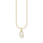 Necklace with letter pendant Q and white zirconia  - gold | THOMAS SABO Australia