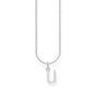 Necklace with letter pendant U and white zirconia - silver | THOMAS SABO Australia