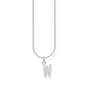 Necklace with letter pendant W and white zirconia - silver | THOMAS SABO Australia