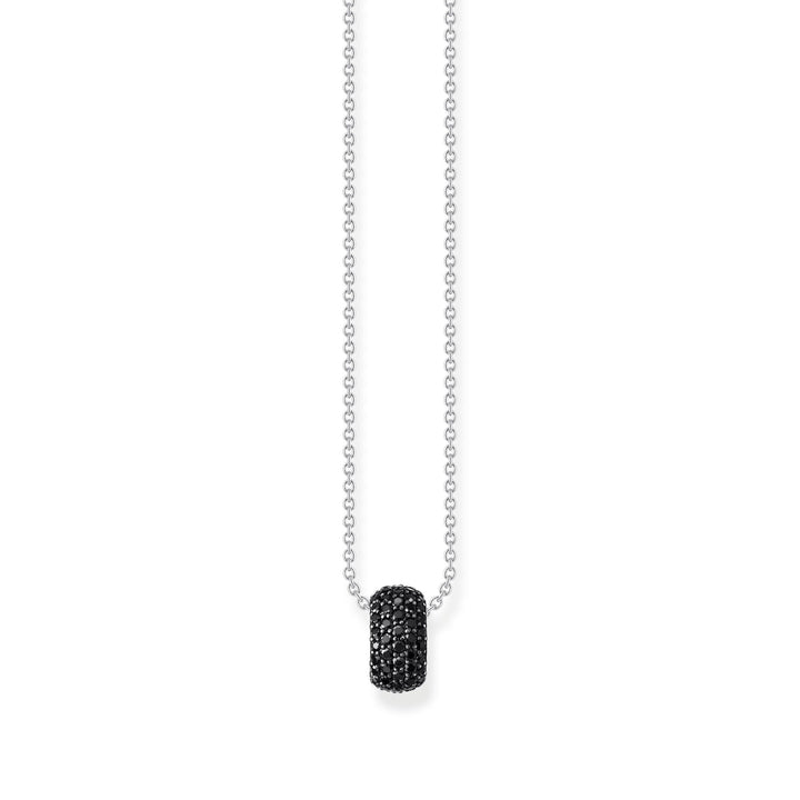 Necklace with ring pendant and black zirconia | THOMAS SABO Australia