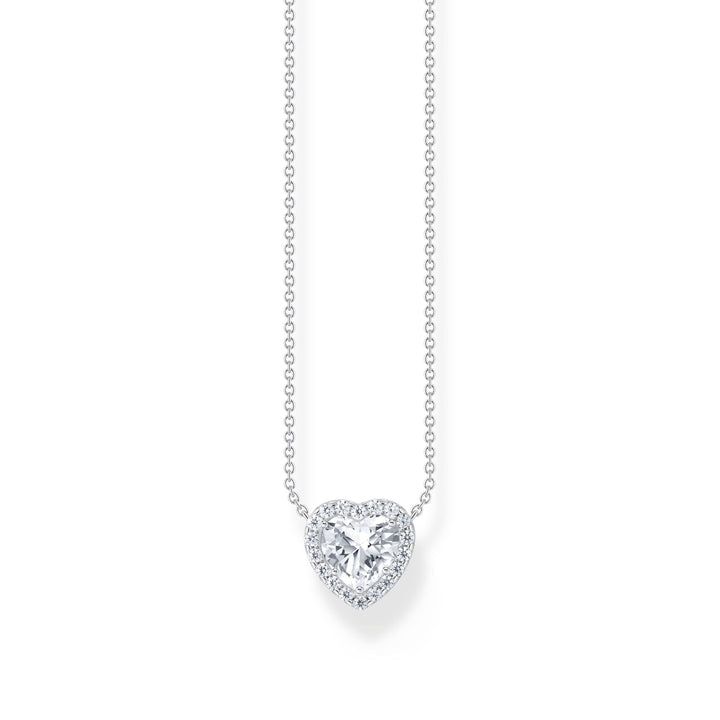 Necklace with heart-shaped halo pendant | THOMAS SABO Australia