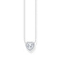 Necklace with heart-shaped halo pendant | THOMAS SABO Australia