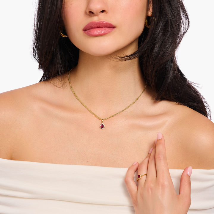Vintage Romance double-row necklace with pendant