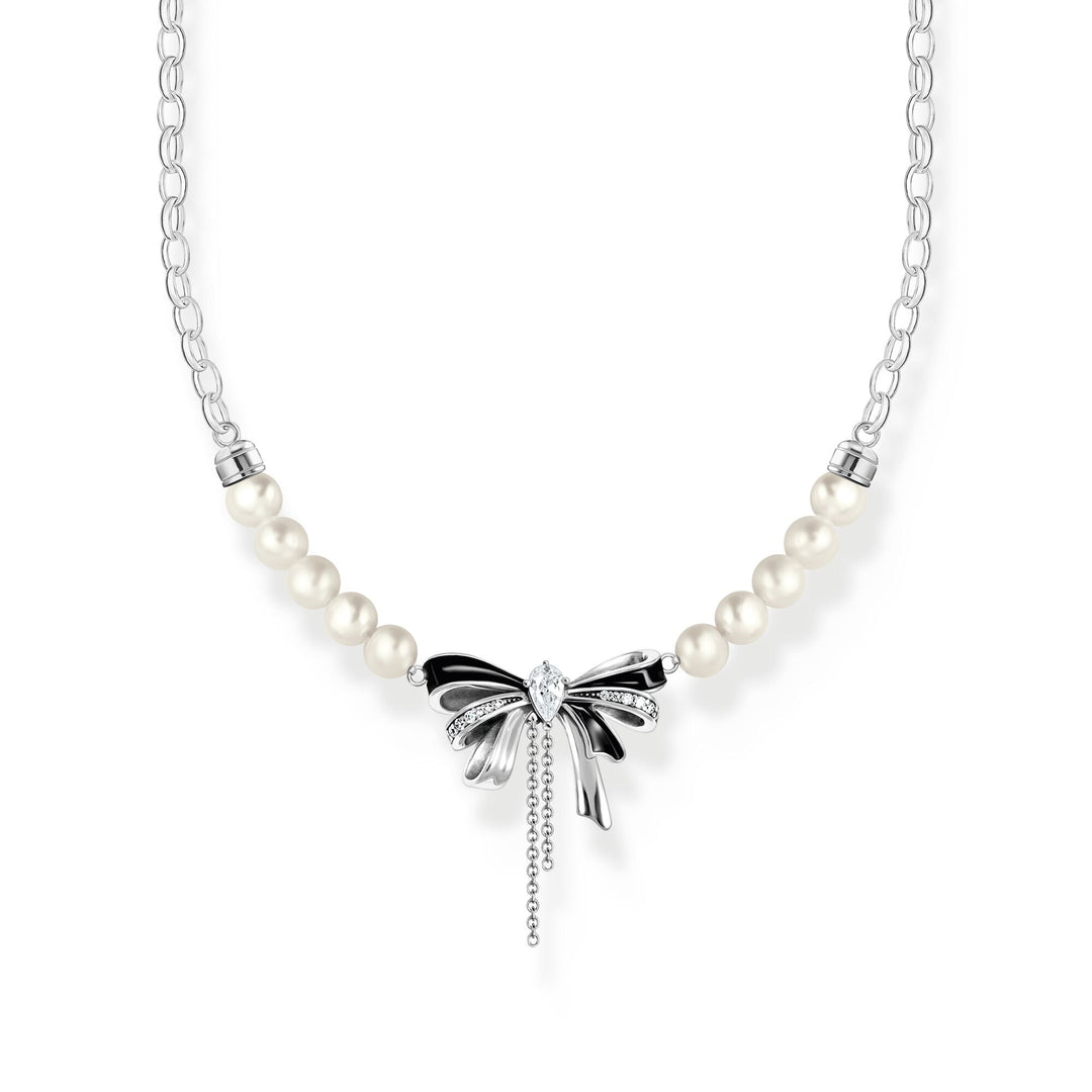 Bow necklace with freshwater pearls Lovely Romance | THOMAS SABO Australia