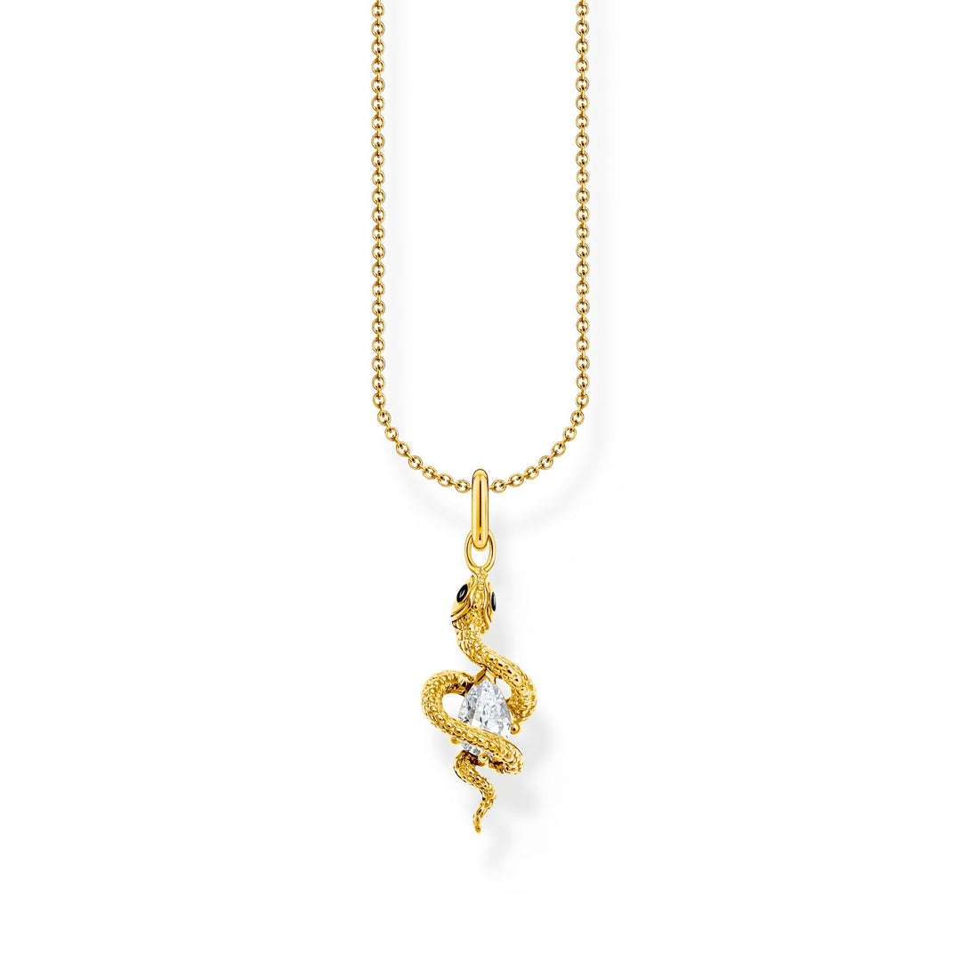 Romance Snake Set: Necklace and Ring in Gold