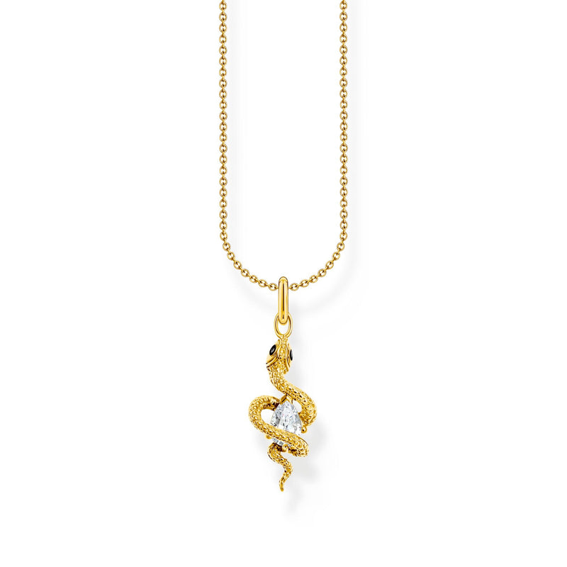 Romance Snake Set: Necklace and Ring in Gold
