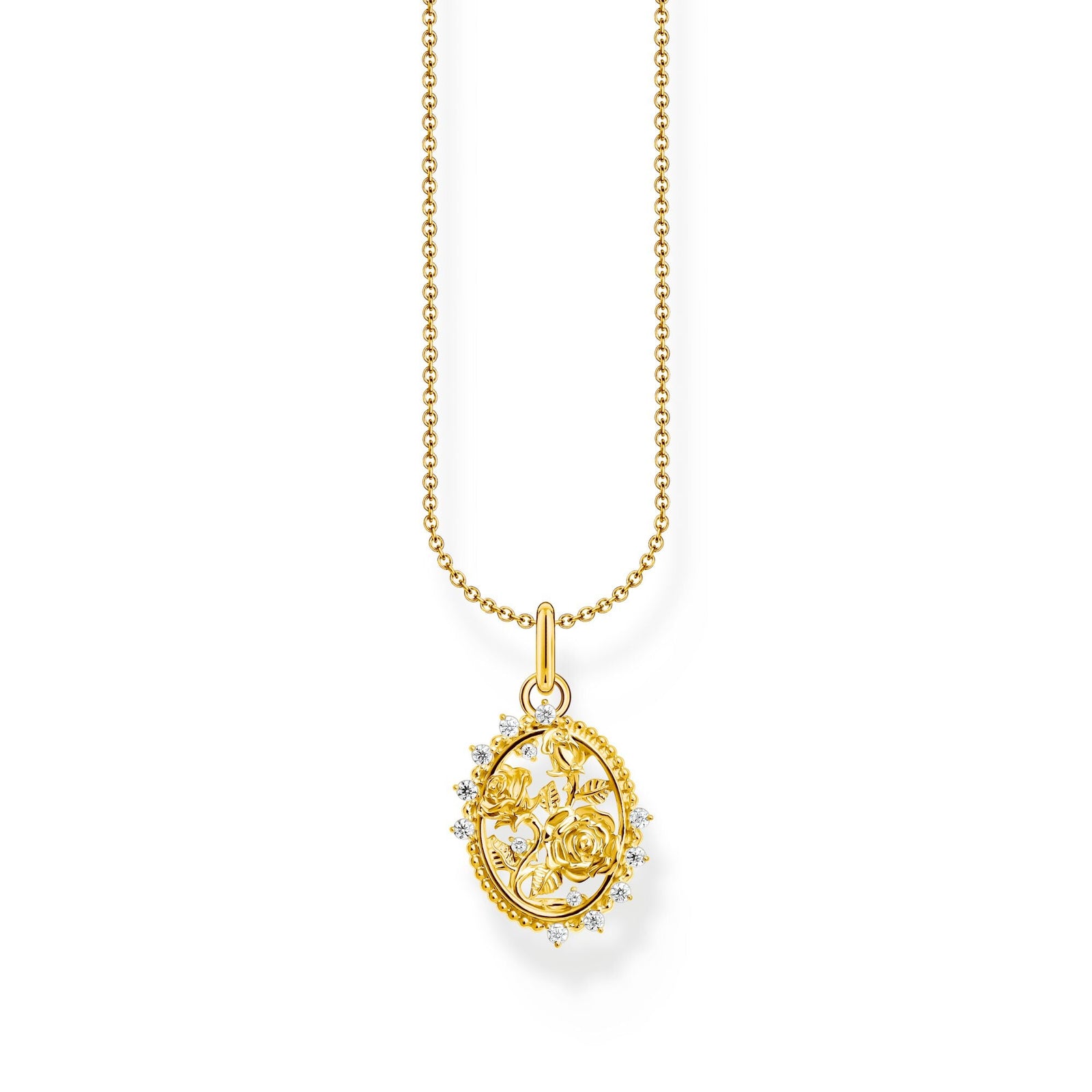 Necklace with pendant Roses Romance | THOMAS SABO Australia