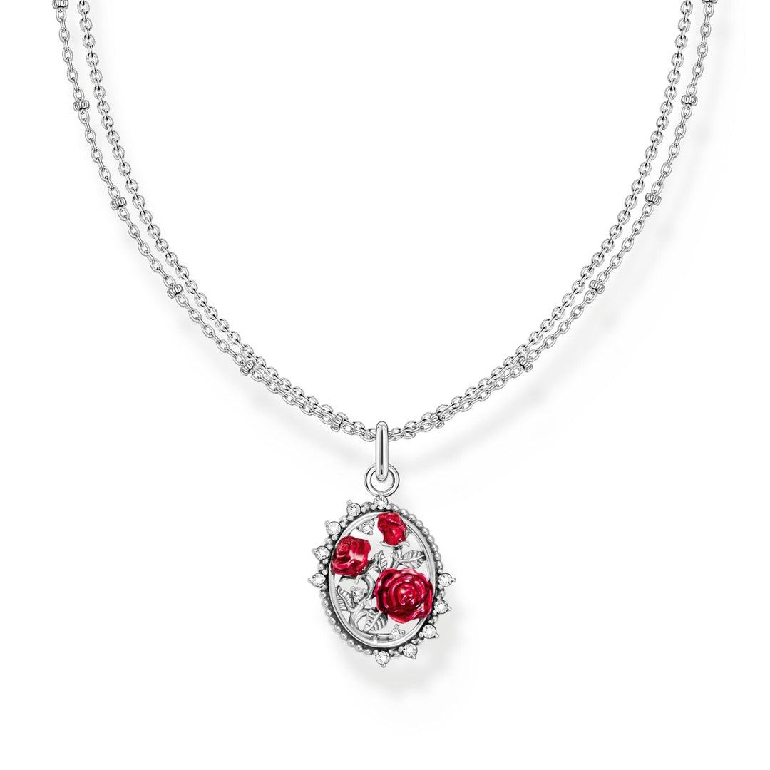 Necklace with pendant Roses Romance | THOMAS SABO Australia