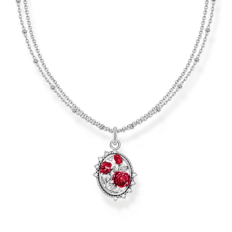 Necklace with pendant Roses Romance | THOMAS SABO Australia