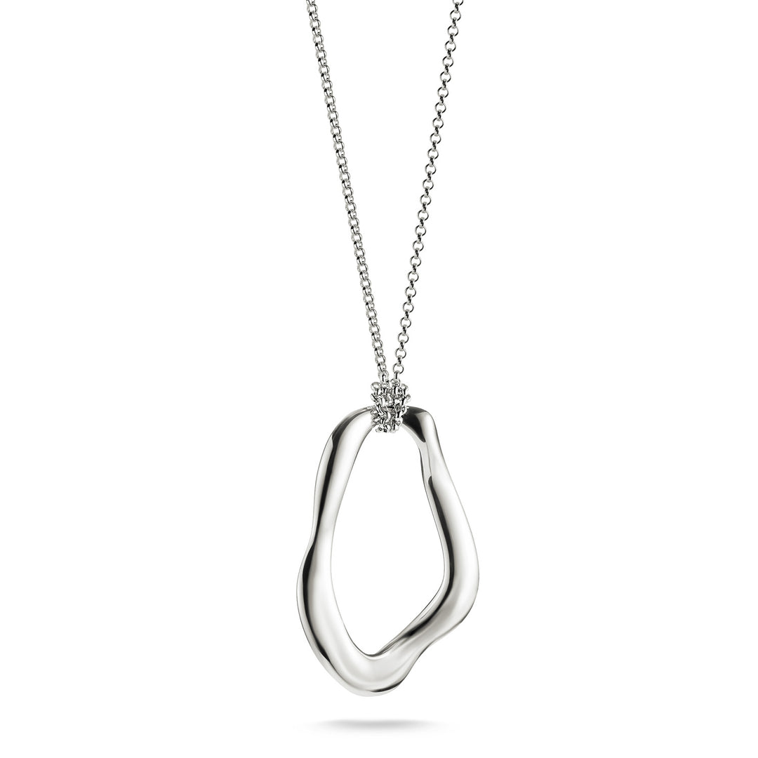 Necklace with Wavy Pendant in Silver | THOMAS SABO Australia
