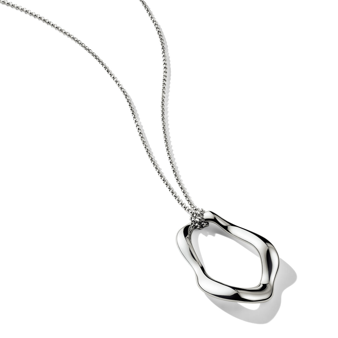 Necklace with Wavy Pendant in Silver | THOMAS SABO Australia