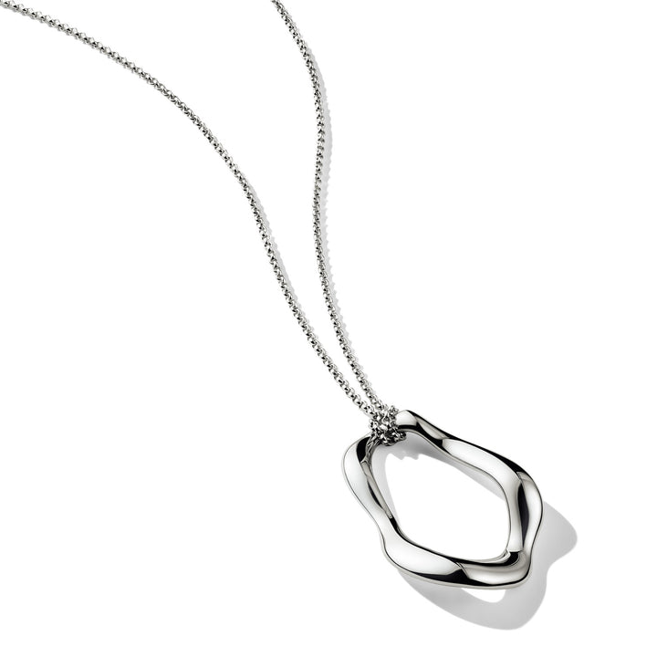 Necklace with Wavy Pendant in Silver | THOMAS SABO Australia
