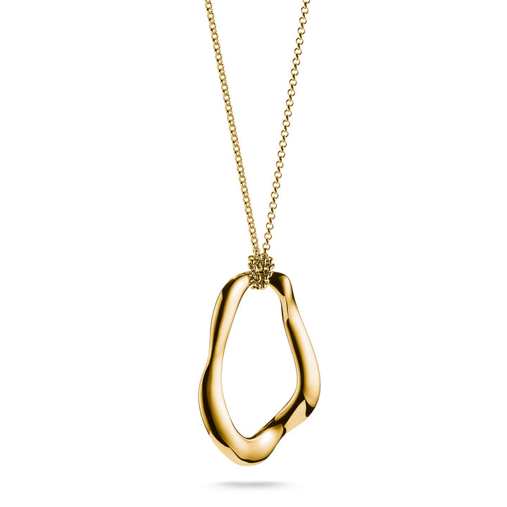Necklace with Wavy Pendant in Gold | THOMAS SABO Australia