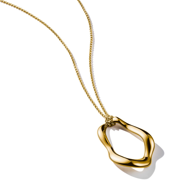 Necklace with Wavy Pendant in Gold | THOMAS SABO Australia