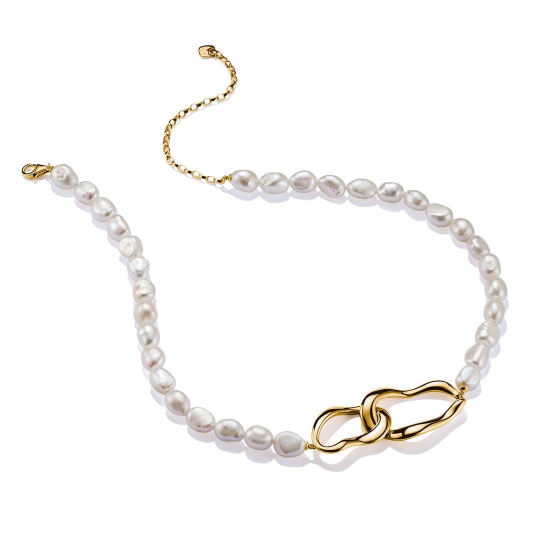 Bold Pearl Necklace in Gold | THOMAS SABO Australia