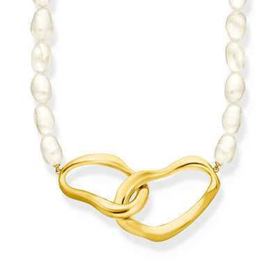 Bold Pearl Necklace in Gold | THOMAS SABO Australia