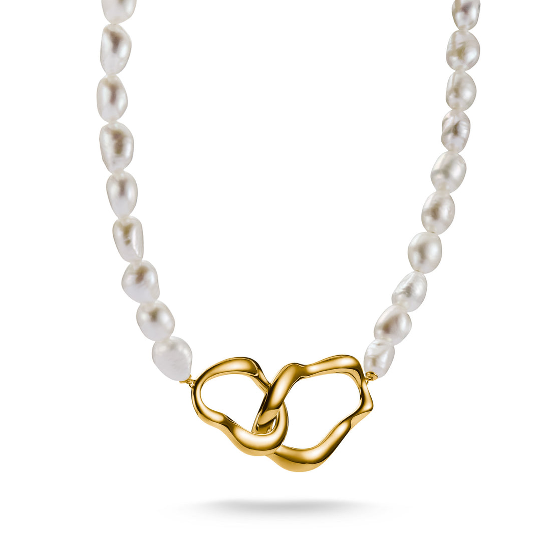 Bold Pearl Necklace in Gold | THOMAS SABO Australia
