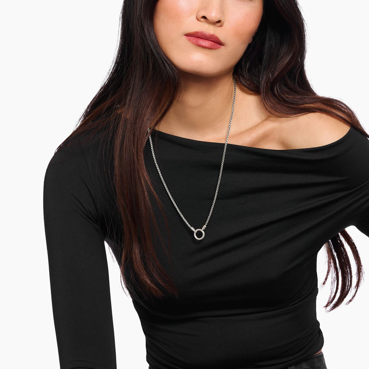 Fine Venetian chain in blackened 925 silver
