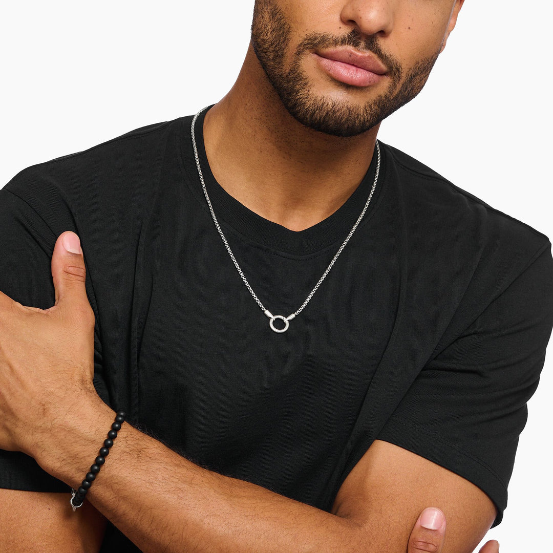 Fine Venetian chain in blackened 925 silver