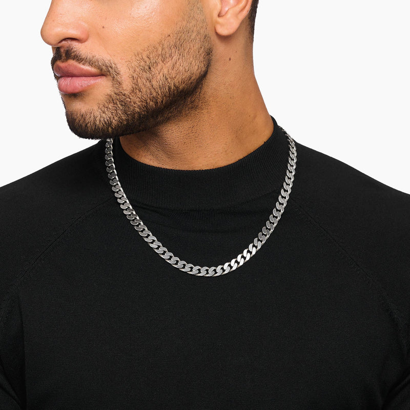 Silver armoured chain