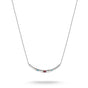Half-Form Necklace with Red Zirconia Stone Elyndra | THOMAS SABO Australia