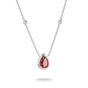 Necklace with Red Teardrop Stone and White Zirconia Elyndra | THOMAS SABO Australia