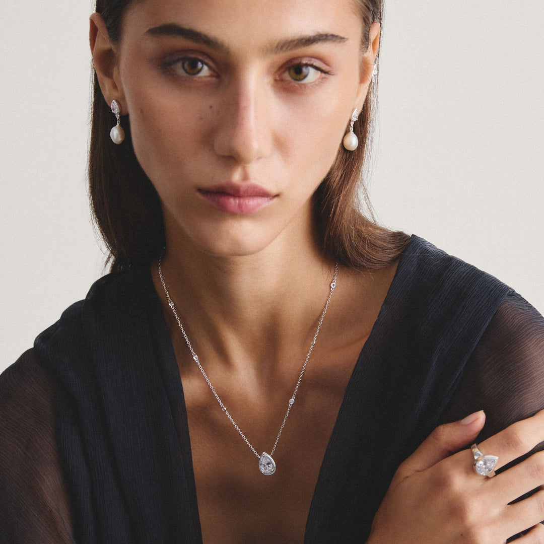 Chain with zirconia in teardrop shape | THOMAS SABO Australia