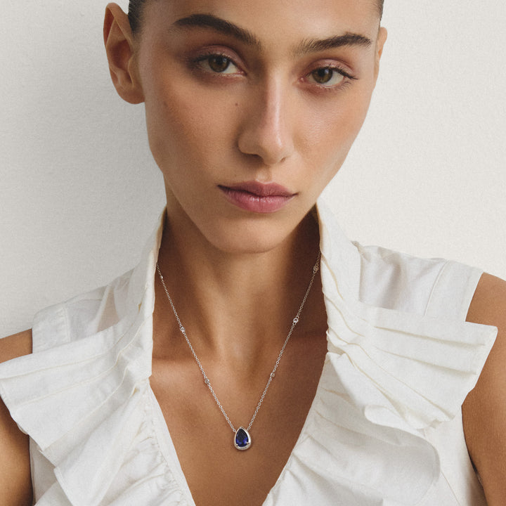 Chain with nanocrystal in teardrop shape | THOMAS SABO Australia