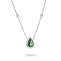 Necklace with Green Teardrop Stone and White Zirconia Elyndra | THOMAS SABO Australia