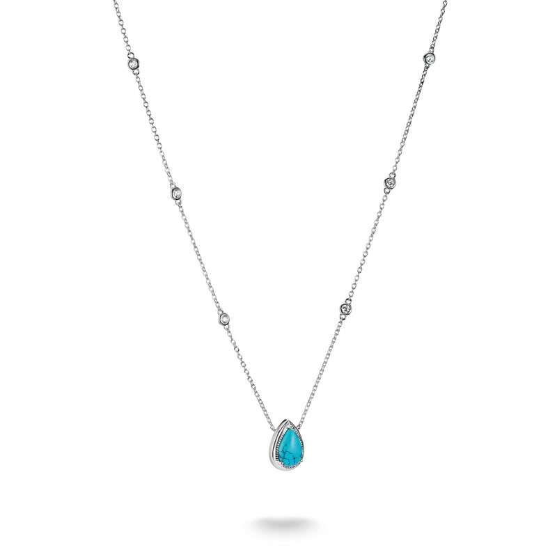 Necklace with Turquoise Teardrop Stone Elyndra | THOMAS SABO Australia