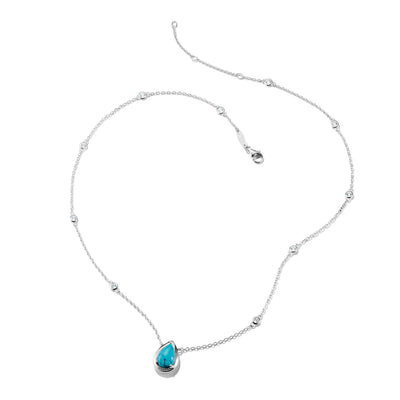 Necklace with Turquoise Teardrop Stone Elyndra