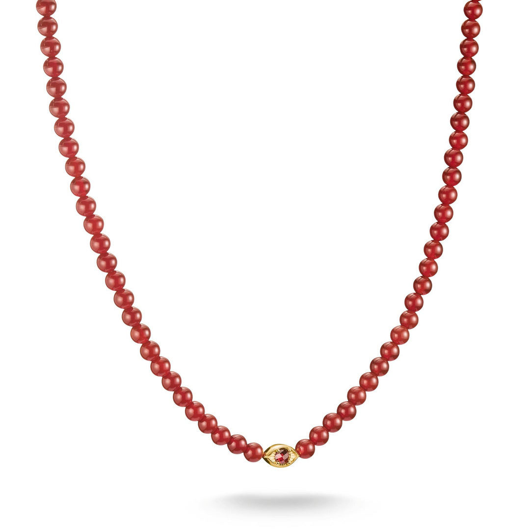Necklace with Red Agate Beads Elyndra | THOMAS SABO Australia