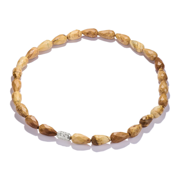 Necklace with Yellow Jasper Beads Elyndra