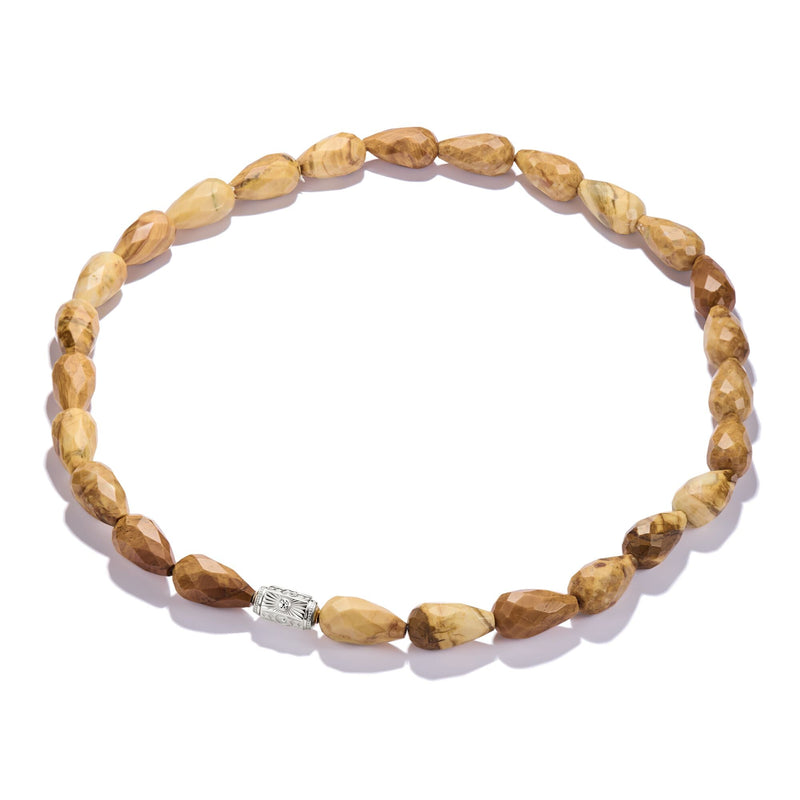 Necklace with Yellow Jasper Beads Elyndra