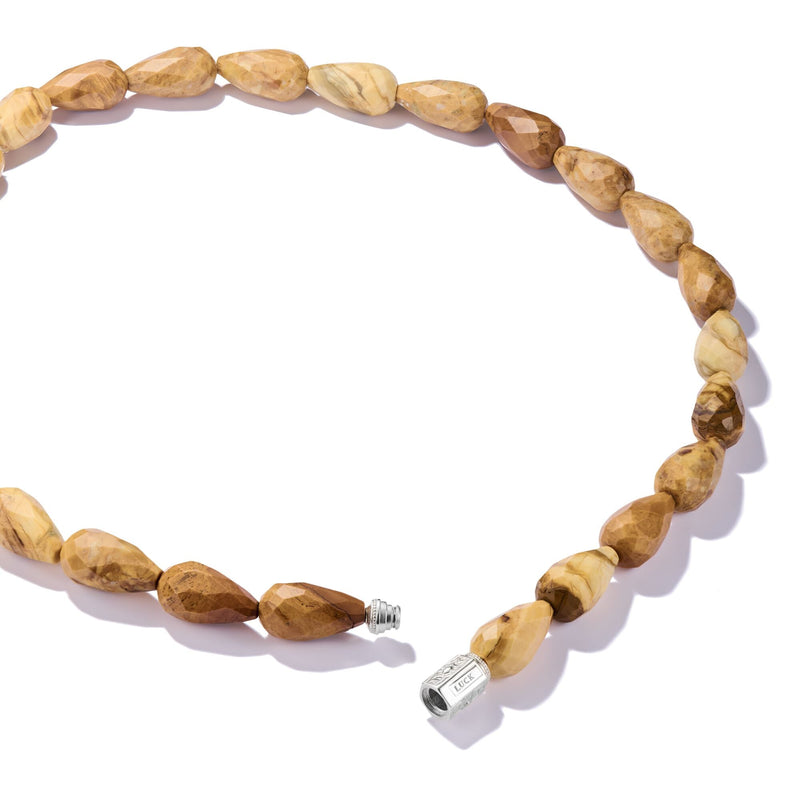 Necklace with Yellow Jasper Beads Elyndra